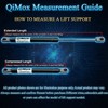 Qty(2) QiMox Rear Window Glass Lift Supports Shock Struts Compatible