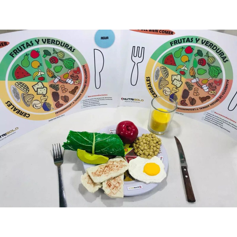 NutriGold Réplica De Alimentos Flexibles Kit Basico 35 + Mat