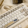 JOLINTAL Retro Beige PBT Keycaps Set, 126 Keys Cherry Profile