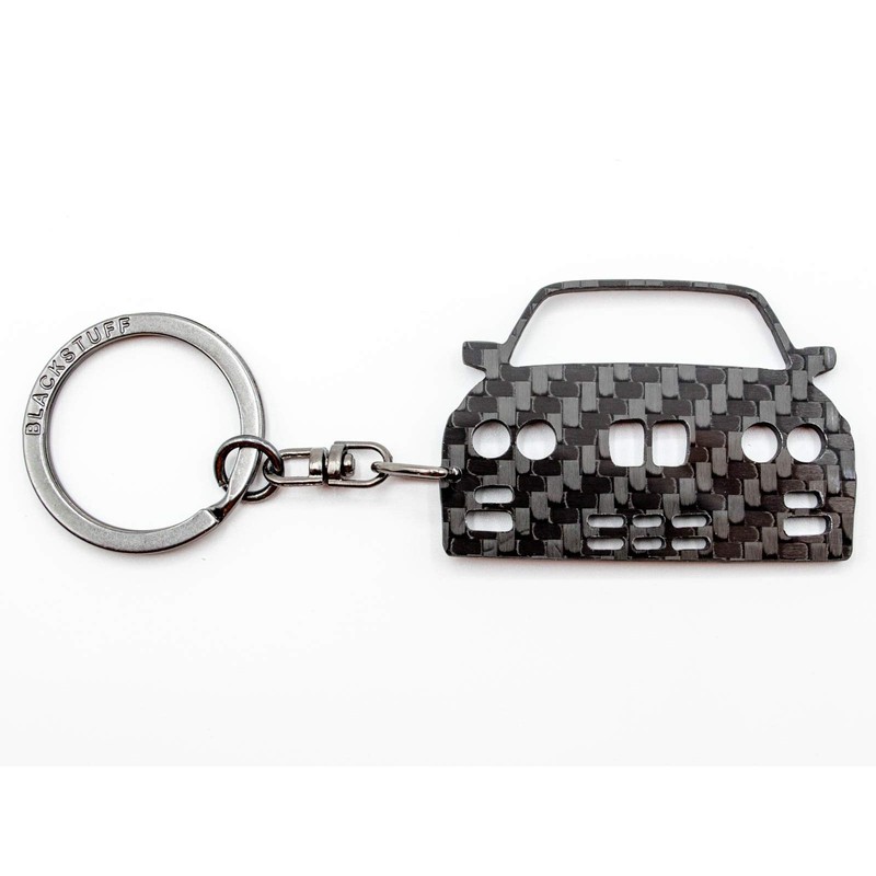 BlackStuff Carbon Fibre Keyring Compatible with M3 E30 BS-146, Black