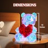 Aladdinas LED Teddy Bear Night Light, Holographic Iridescent Design, Nursery