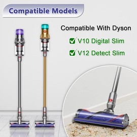 Coodss Quick-Release Motorhead Cleaner for Dyson V10 Digital Slim V12 Detect Slim Vacuums Models Cleaner Head Replacement Part Electric Head for Hardwood Floor Carpets
