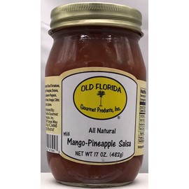 Old Florida Gourmet Mild Mango Pineapple Salsa - PACK OF 3 in a Gift Box