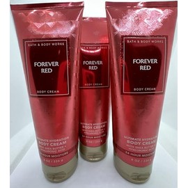 3 FOREVER RED ULTIMATE HYDRATION BODY CREAM LOTION bath and body 8 oz