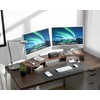 FITUEYES Dual Monitor Stand – 3 Shelf Computer Monitor Riser,