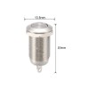 uxcell Momentary Metal Push Button Switch 10mm Mounting Dia 1NO