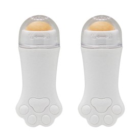 2X Natural Volcanic Roller Oil Control Rolling Stone Cleansing Oil Absorption Roller Ball White