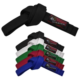Athletics Gear AG Martial Arts Karate Belt, 100% Cotton with Multiple Stitching Belts for BJJ, Judo, Taekwondo and Karate (Black, 240)