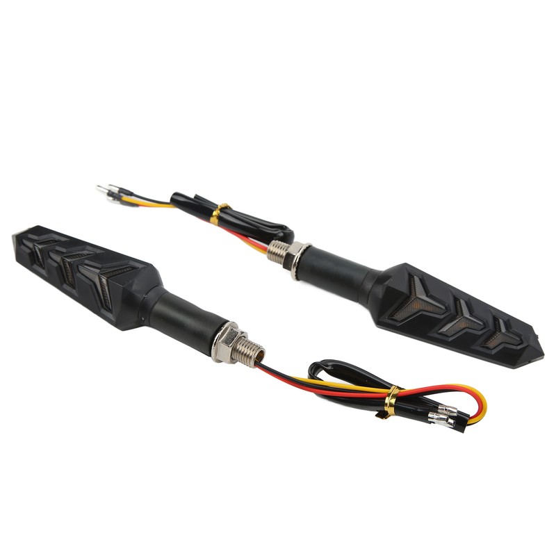 4Pcs Motorcycle LED Turn Signals Daytime Running Lights Blinker Front