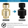 Hibbent Adjustable Metal Shower Head Swivel Ball Joint Adapter, Solid