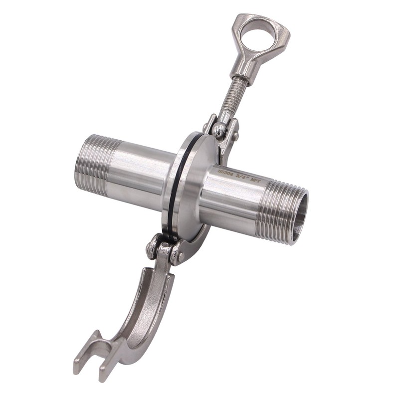 DERNORD 2 Pcs Sanitary Male Threaded Ferrule Pipe Fittings +