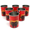 Havana Club Tin Cup, Red Drinking Cans, Havana Drinking Cups,