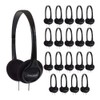 Koss KPH7 Lightweight Portable On-Ear Headphones Bundle (Black, 20-Pack)