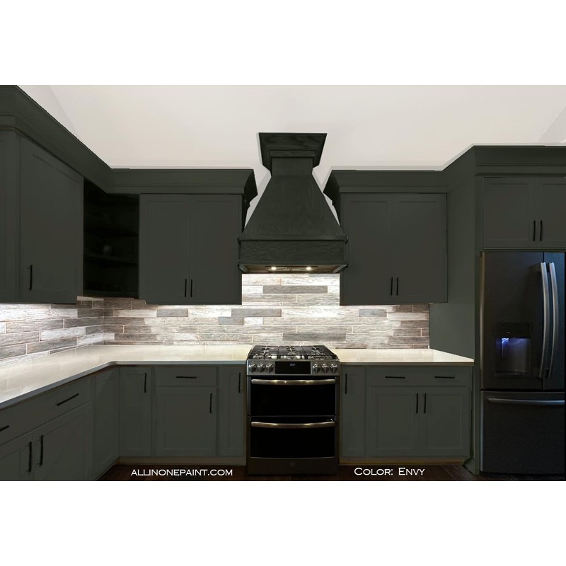 ALL-IN-ONE Paint, Envy (slate green), Quart - Durable cabinet and