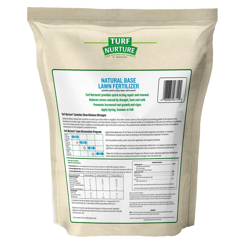Turf Nurture Lawn Restoration Formula by GreenView Natural Base Lawn