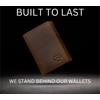 Stealth Mode Leather Trifold RFID Wallet For Men With Flip