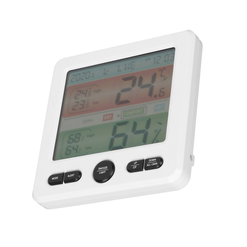 Digital Color Screen Temperature and Humidity Meter Indoor Thermometer Hygrometer