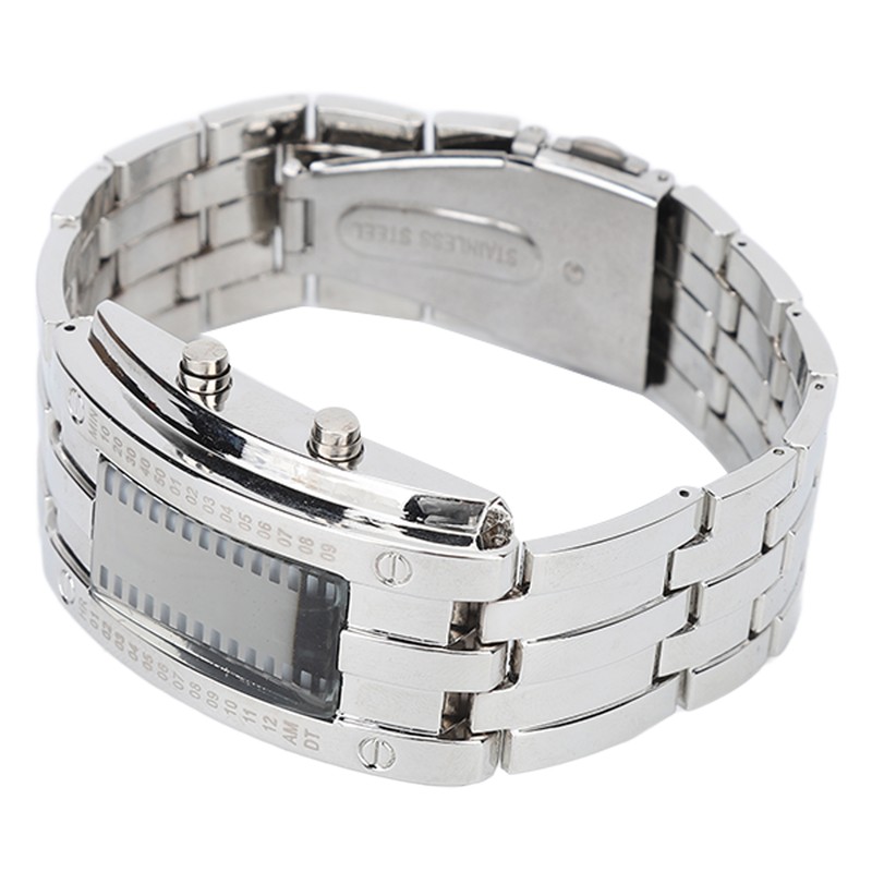 Men's Watch Fashion Exquisite Waterproof Alloy Men's LED Watch with