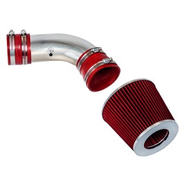 Rtunes Racing Short Ram Air Intake Kit + Filter Combo Compatible For 04-07 Grand Prix/Monte Carlo SS/Impala SS V8 5.3L (Red)