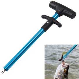 Portable Fishing Hook Remover Tools T-Shape Aluminum Extractor Squeeze-Out Fish Hook Tools Fishing Accessories Blue 1pcs