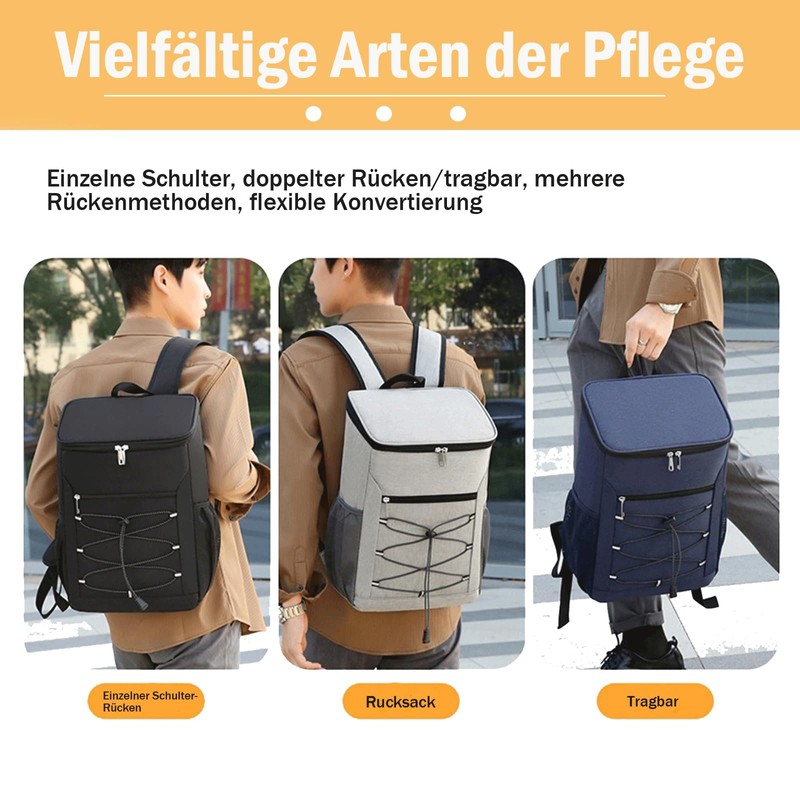 Cooling Backpack, Large Insulated Cooler Bag, 30 L Waterproof Cool