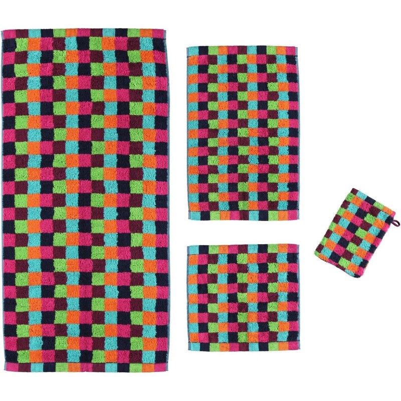 Cawö Handtuchserie Lifestyle Karo Multicolor Gästetuch 30x50 cm