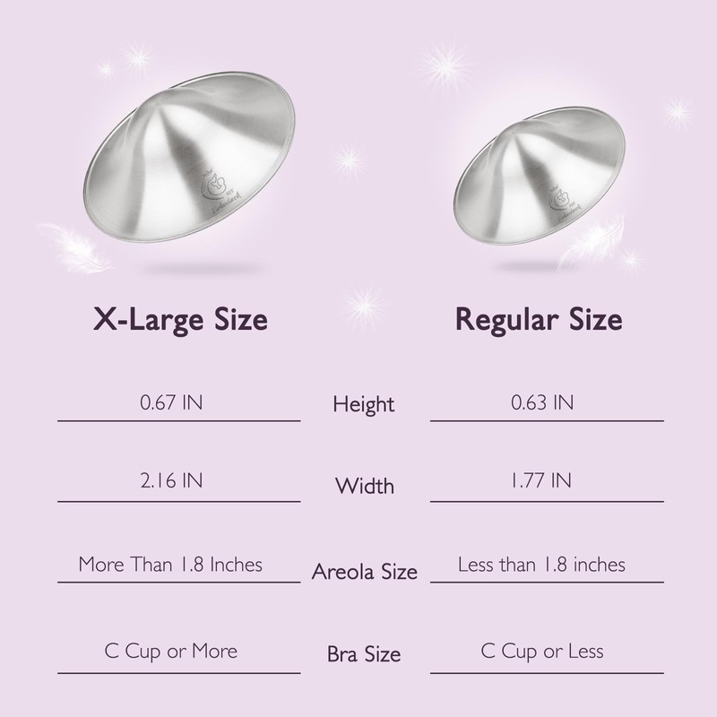 Boboduck 925 Silver Nipple Covers Breastfeeding - The Original Silver