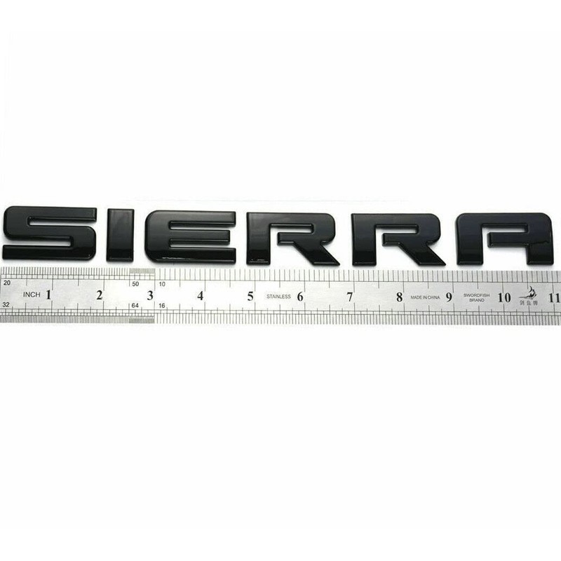 1x Sierra Emblem Nameplate Letter Decal Car Badge Compatible with