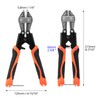 QWORK® Bolt Cutter 220mm Cr-V Small Bolt Cutter with Non-Slip