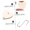 IWOWHERO 1 Set Wooden Cutouts for DIY Projects Heart Shaped