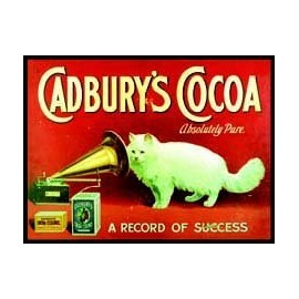 Cadbury's Cocoa Absolutely Pure - A Record Of Success - Mini Metal Wall Sign