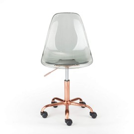 Urban Shop Acrylic Rolling Desk Chair, Mint