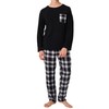 BAMBOO COOL Mens Plaid Pajamas Set Soft Sleepwear Long Sleeve