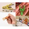2 Inch Chip Clips White,Steel Clothes Pins Utility PVC-Coated Steel