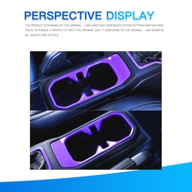 Barong for Jeep Wrangler JL JLU Gladiator JT 2018-2025 Accessories Front Cup Holder Trim (Purple
