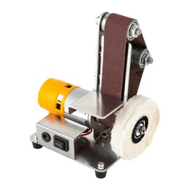 Mini Belt Sander 7 Adjustable Speed Electric Knife Sharpener DIY Metal Woodworking Knife Making for Metal Wood Handcraft Jewelry