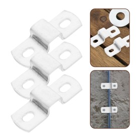 Housoutil 12pcs Shaped Pipe Clamp Bracket Mount Clip for Easy Installation and Support Versatile for Indoor and Outdoor Use and Design