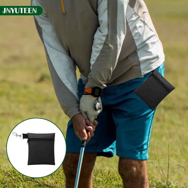 3 Pcs Golf Tee Bags, 6.7 x 5.5 in Portable