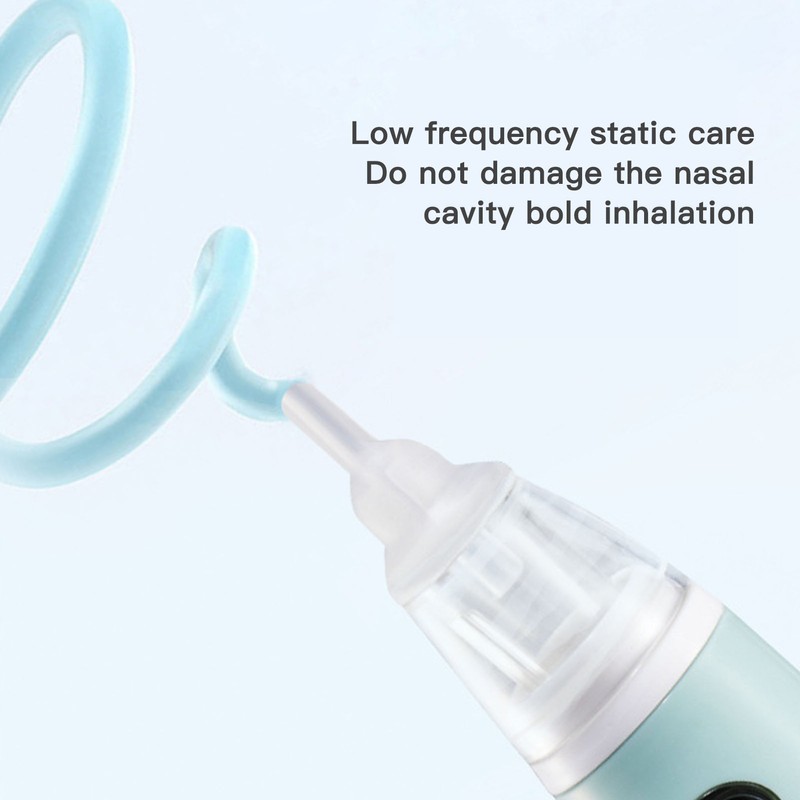 Electronic Infant Nose Aspirator Adjustable Suction Level Music Light Soothe