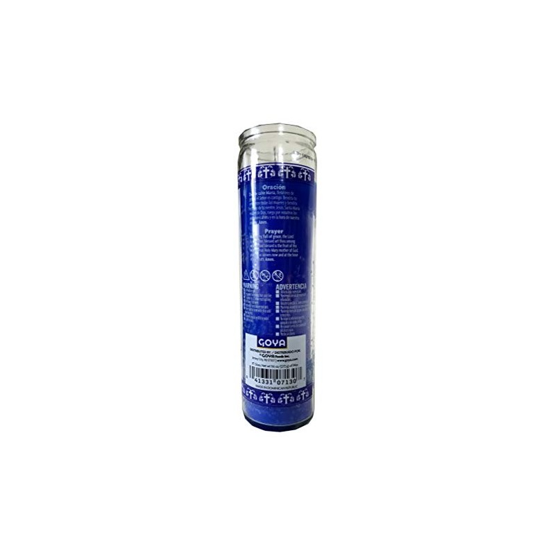 Staci19 Miraculous Mother (Virgen de la Milagrosa) Blue Devotional Candle