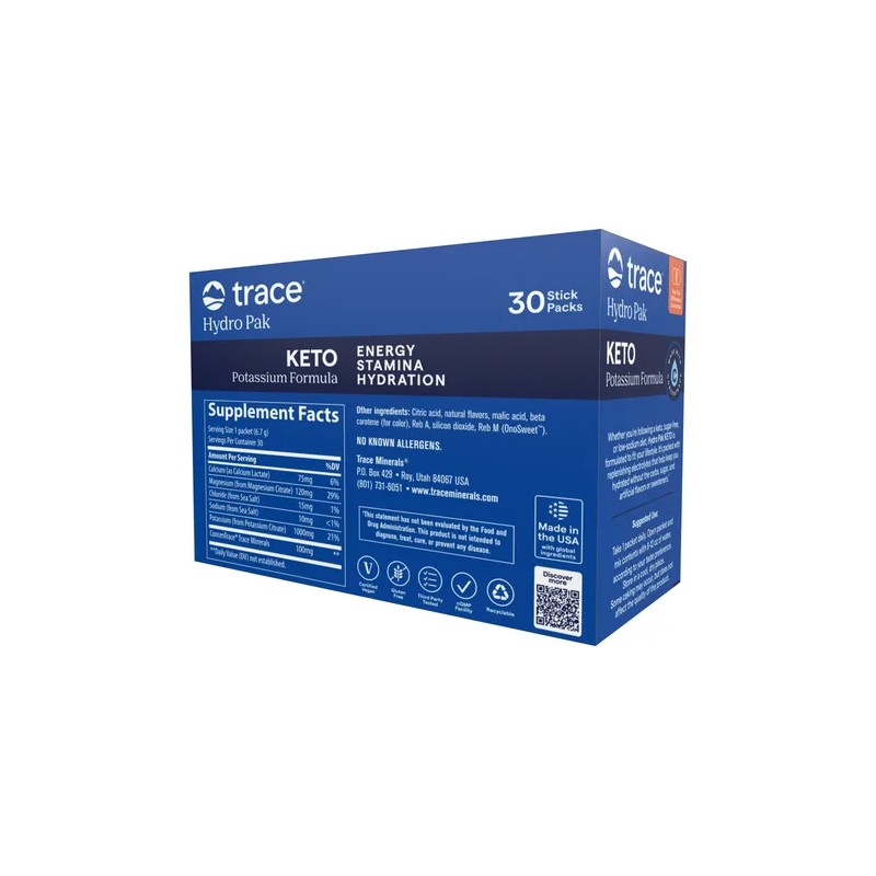 Trace Hydro Pak Keto Potasio Hidratacion Energia 30 Pack Sfn