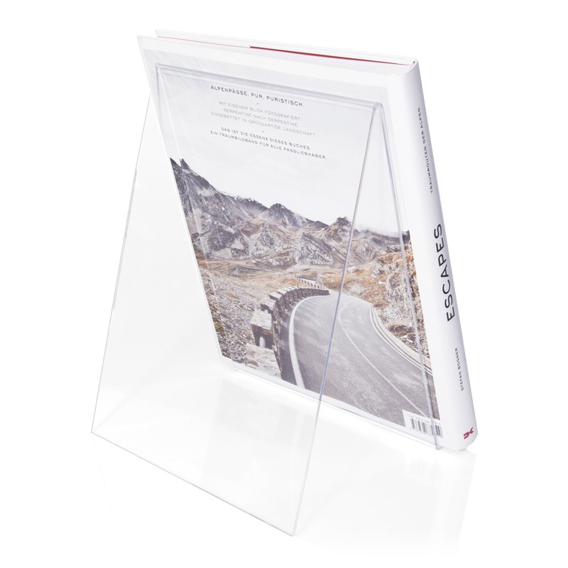 VITAdisplays® Plexiglas® DIN A4 Book Stand / Book Holder as