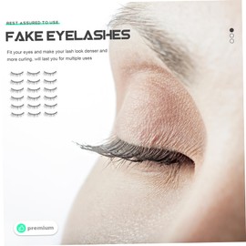 Ipetboom 20pairs Faux Strip Lashes Multi Handmade Eyelashes Natural Look Comfortable Reusable Fake Eyelashes for Occasion Easy Application for Beginners