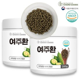 Charm goods [Cham Goods] Yeoju pills 200g/can x 2 cans 400g (multiple purchases) / [참굿즈] 여주 환 200g/통 x 2통 400g (복수구매)
