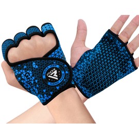 RDX Weight Lifting Gloves Grip, Non Slip Neoprene Ventilated Gym Barehand Gripper, Silicon Palm Protection, Powerlifting Fitness Strength Training Bodybuilding, Chin Pull ups Bar Calisthenics Workout