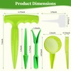 DRAINJH Mini Seed Spreader, 19 Pcs Seed Planter Tool Dispenser