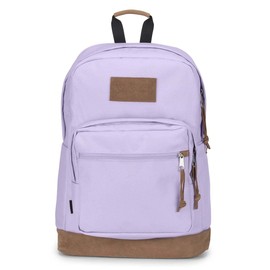 JanSport Right Pack Premium Backpack - Daypack with 15" Laptop Sleeve, Main Compartment, Water Bottle Pocket, Pastel Lilac