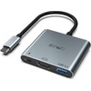JESWO Adaptador USB C a HDMI, 3 en 1 Adaptador