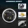SHENKENUO 5-3/4 5.75" Motorcycle LED Projector Headlight for Honda Shadow