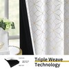 Beauoop 100% Blackout Curtains 84 Inches Long for Bedroom Living